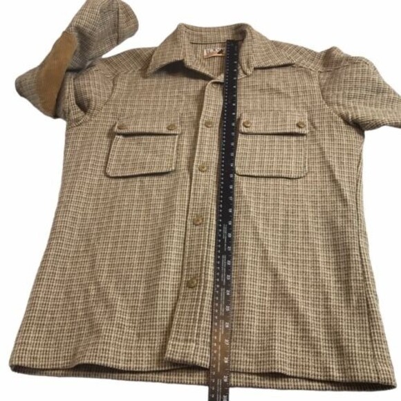 Vintage 1970 Pendleton 100% Virgin Wool Size Large Elbow Patches - Picture 9 of 15